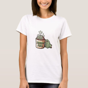 Zombie Fuel Brain Coffee Halloween T-shirt 