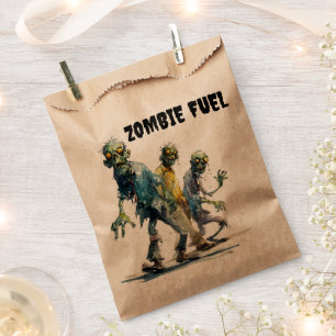 Zombie Fuel Spooky Halloween Candy Favor Bags