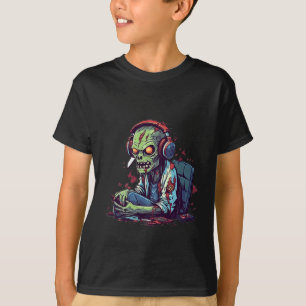 Zombie Gamer Halloween Costume Gaming Video-game C T-Shirt