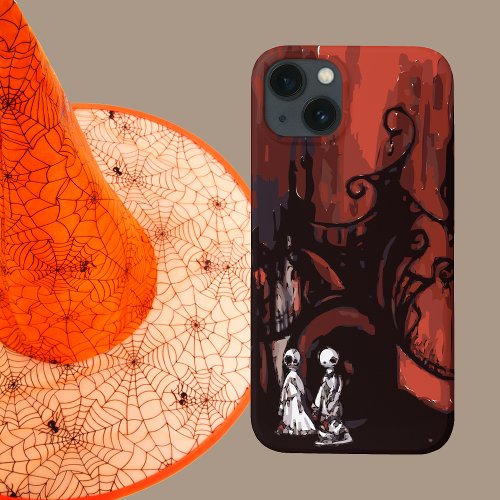 Zombie Ghosts and Macabre Haunted House iPhone 13 Case