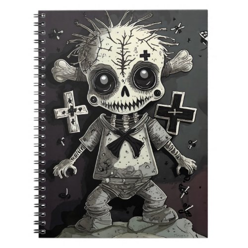 Zombie Gift Halloween Horror Kreuz Vodoo Notebook