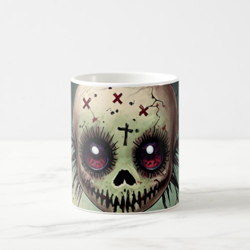 Zombie Gift Horror Voodo Kreuz Gothic Puppe Coffee Mug