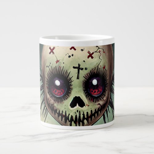 Zombie Gift Horror Voodo Kreuz Gothic Puppe Giant Coffee Mug