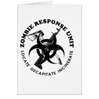 Zombie Gift Response Team Gifts Customize Cards