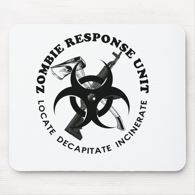 Zombie Gift Response Team Gifts Customize Mouse Pad (Front)