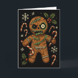Zombie Gingerbread Man Christmas Zombie  Card<br><div class="desc">Zombie Gingerbread Man Christmas Zombie</div>