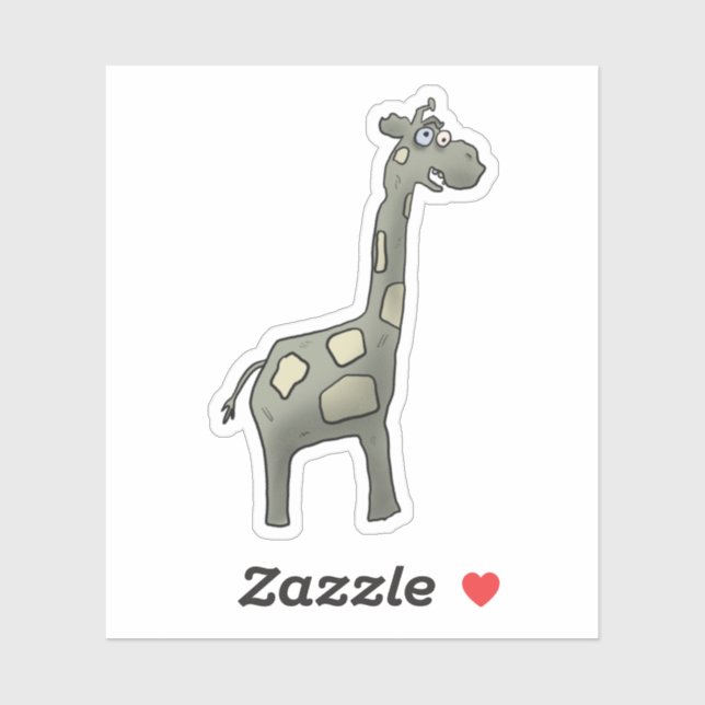 Zombie giraffe sticker (Sheet)