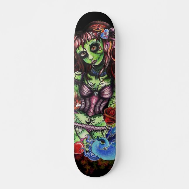 Zombie Girl 3 Skateboard Deck (Front)