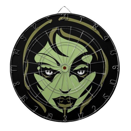 Zombie Girl Dartboard Cool Halloween Zombie Darts