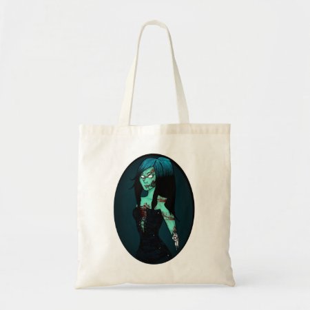 Zombie Girl In Corset Bag