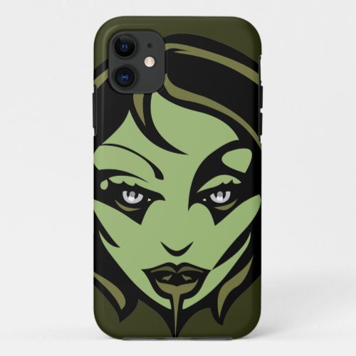 Zombie Girl iPhone Case Cool Zombie Art Gifts