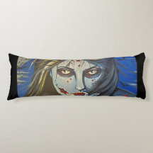 zombie girl pillow