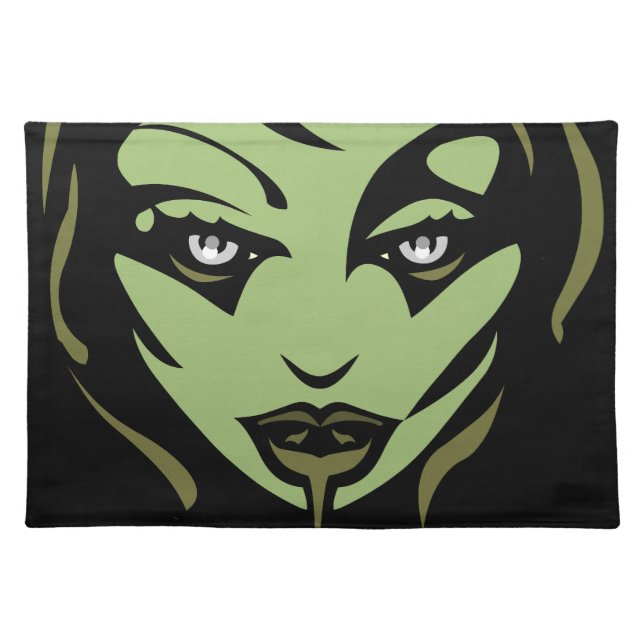 Zombie Girl Place Mats Halloween Party Decor (Front)