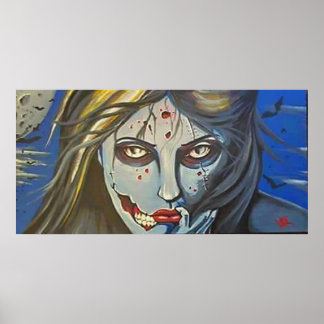 zombie girl poster