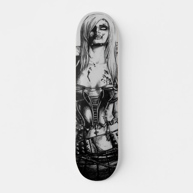 Zombie Girl Skateboard Deck (Front)