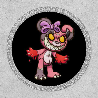 Zombie Girl Teddy Bear Patch