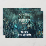 Zombie Graveyard Birthday Party Invitations<br><div class="desc">Zombie Graveyard Birthday Party Invitations</div>