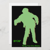 Zombie Green Silhouette (Front/Back)