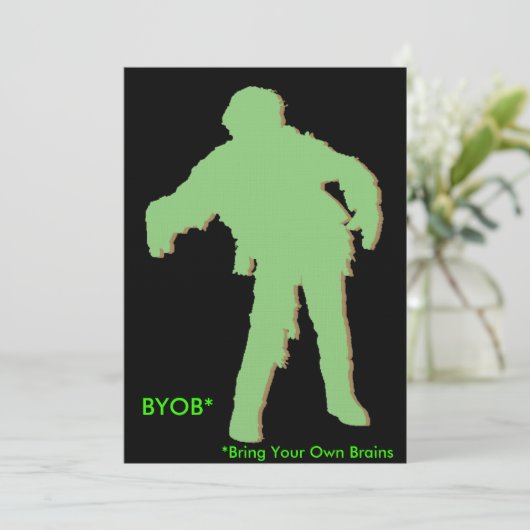 Zombie Green Silhouette (Standing Front)