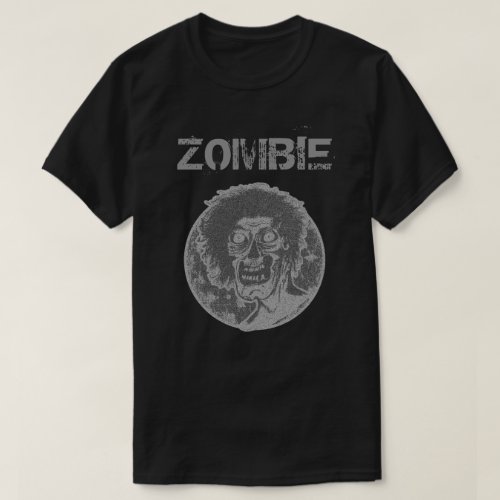 Zombie_Grey White Circle T_Shirt