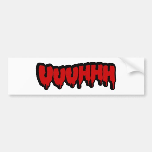 Zombie Groan Bumper Sticker