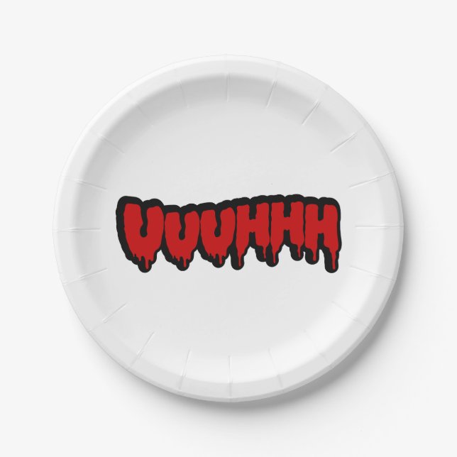 Zombie Groan Paper Plates (Front)