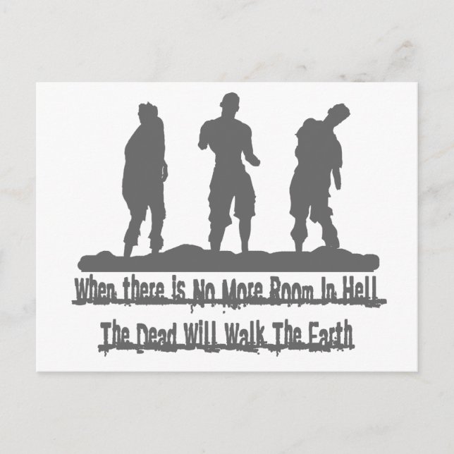 Zombie_gry Postcard (Front)