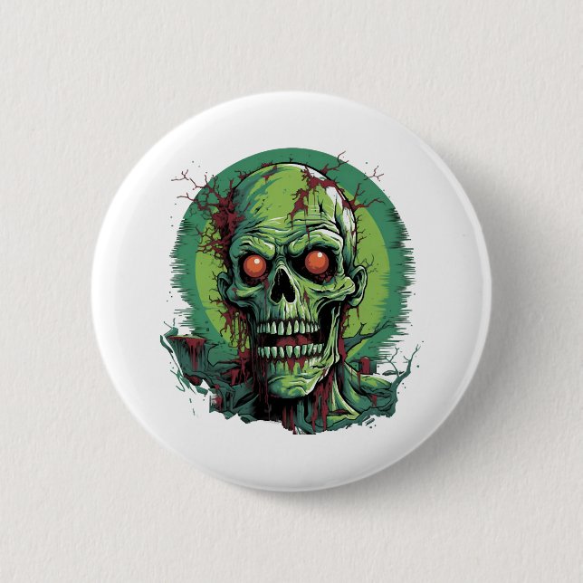 zombie Halloween           Button (Front)