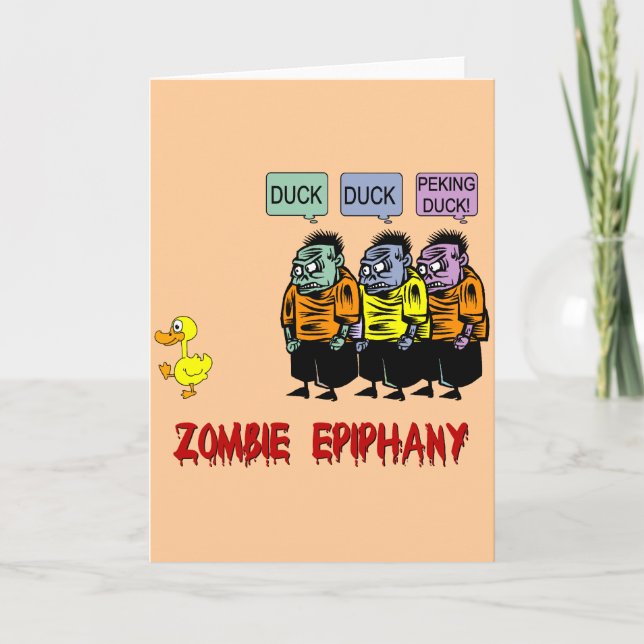 Zombie Halloween Card (Front)