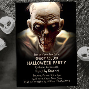 Zombie Halloween Costume Party Invitation