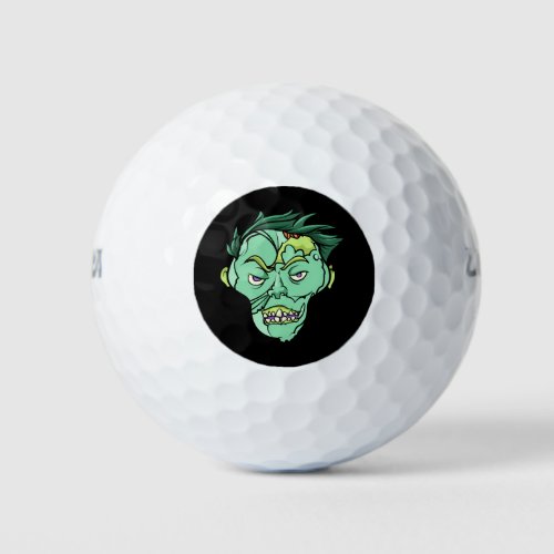 Zombie Halloween Golf Balls