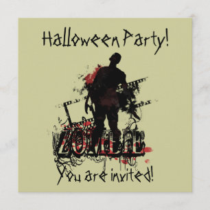 Zombie Halloween Invitation
