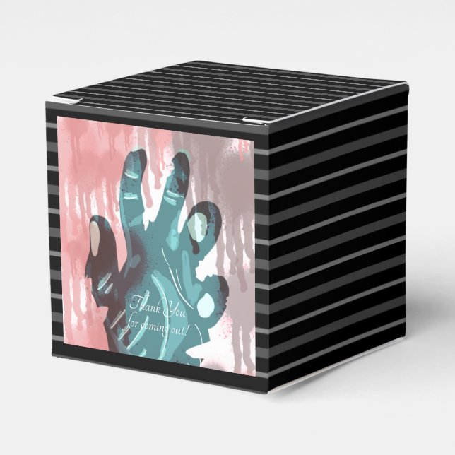 Zombie Halloween Party Favor Box (Front Side)