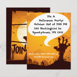 Zombie Halloween Party Invitation