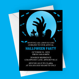 Zombie Halloween Party Invitation