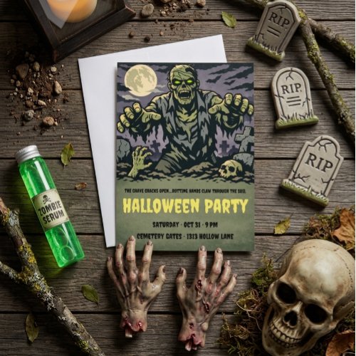 Zombie Halloween party Invitation