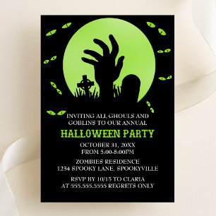 Zombie Halloween Party Invitation