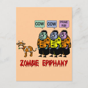 Zombie Halloween Postcard