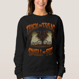 Zombie Halloween   Trick Or Treat Cute Sweatshirt