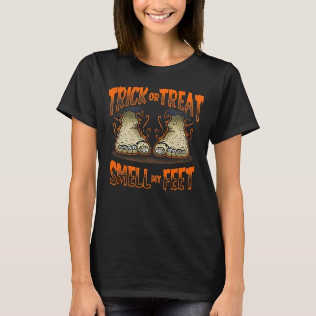 Zombie Halloween   Trick Or Treat Cute T-Shirt (Front)