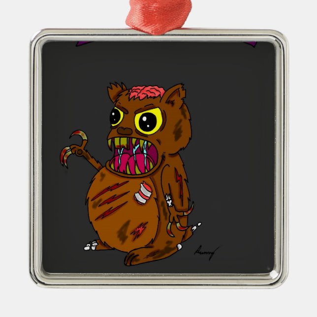 Zombie Hamster Ornament (Front)
