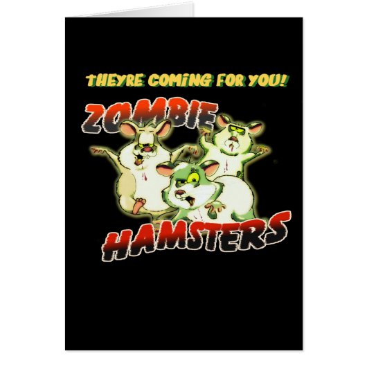 ZOMBIE HAMSTERS CARDS (Front)