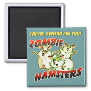 ZOMBIE HAMSTERS MAGNET