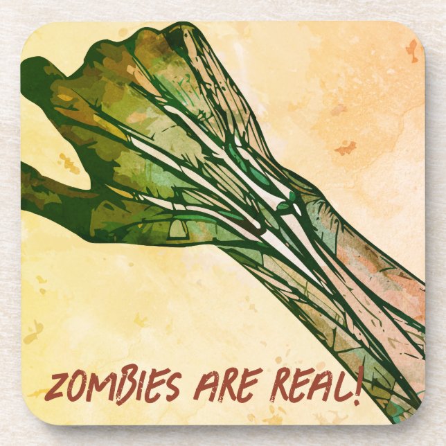 Zombie Hand Beverage Coaster (Front)