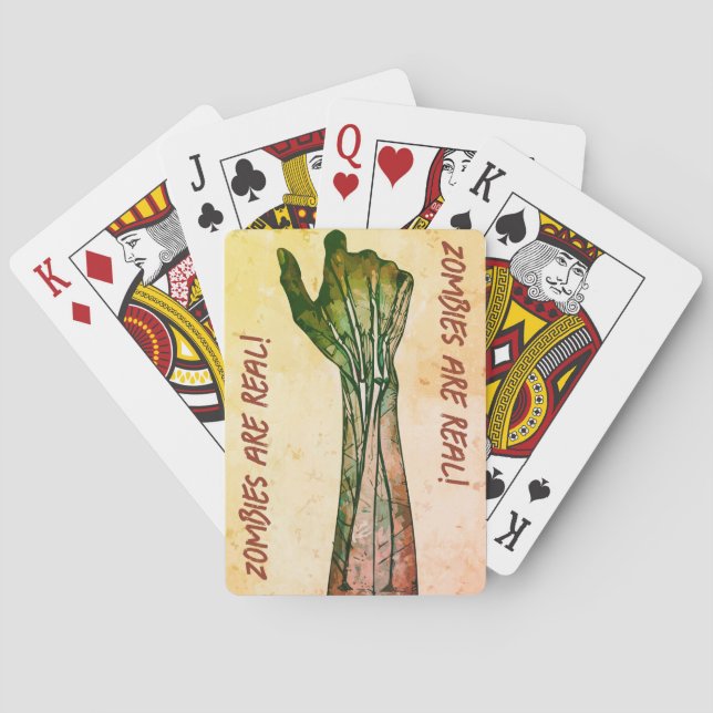 Zombie Hand Poker Cards (Back)