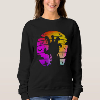 Zombie Hand Scary Colorful Halloween Sweatshirt