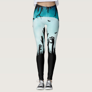 Zombie Hands All-Over Print Halloween Leggings