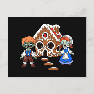 Zombie Hansel and Gretel Postcard