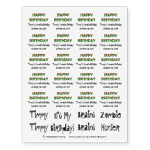 Zombie Happy Birthday