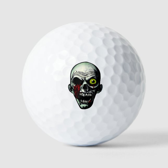 Zombie Head Golf Balls (Front)